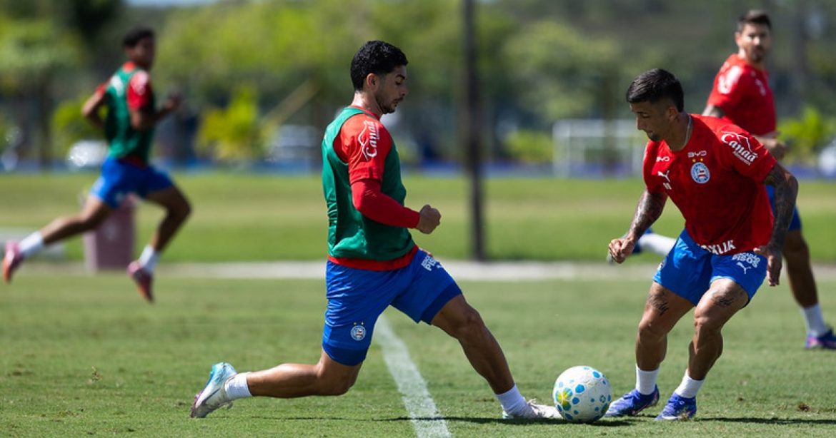 com-ronaldo,-bahia-segue-preparacao-para-enfrentar-o-botafogo;-saiba-como-foi-o-treino