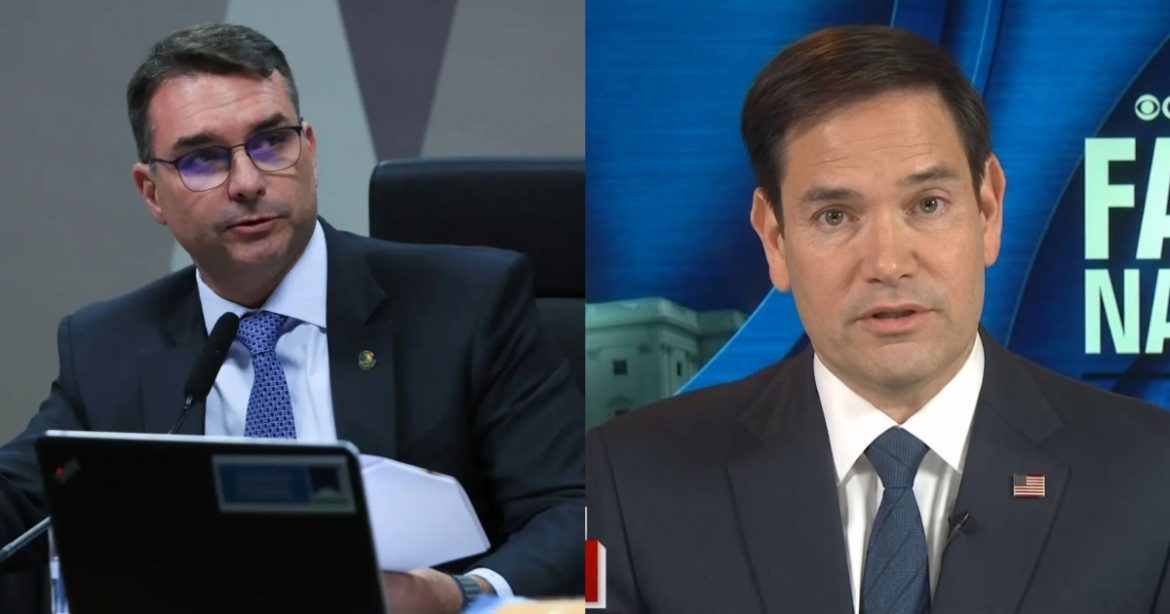 flavio-bolsonaro-manda-carta-para-secretario-dos-eua-contra-novo-‘tarifaco’ 